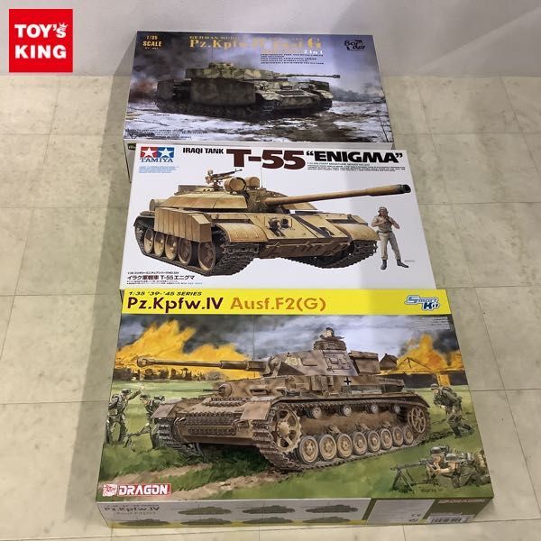 1円〜 ドラゴン 1/35 ドイツ軍 IV号戦車 F2型（G型）、タミヤ 1/35 イラク軍戦車 T-55 エニグマ他の画像1