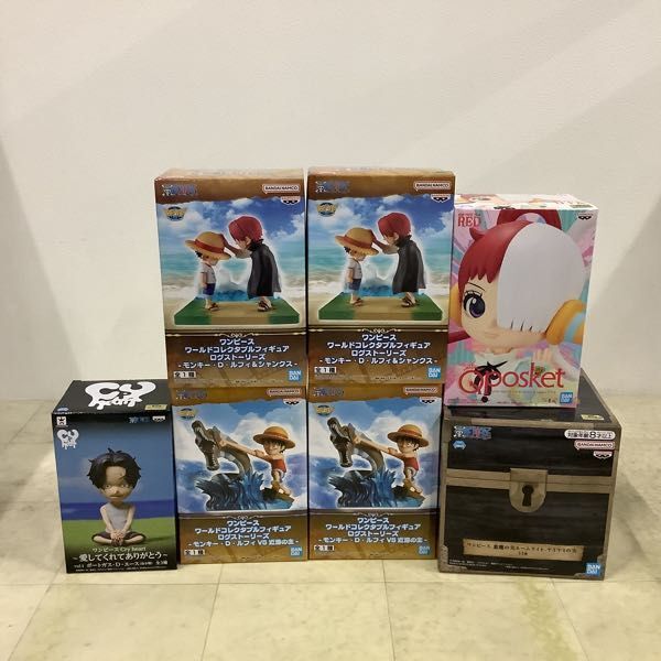 1円〜 未開封含 ONE PIECE ワールドコレクタブルフィギュア ログストリーリーズ 等 ルフィ&シャンクス ルフィ&近海の主 他の画像2