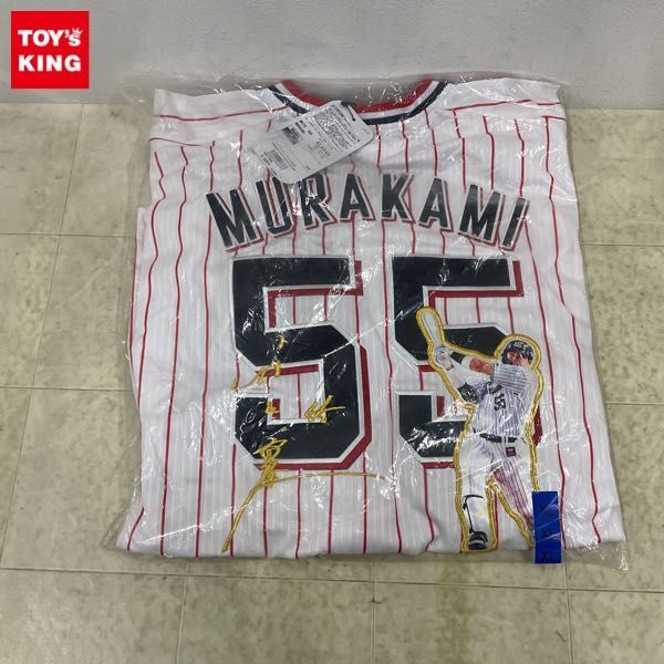 1 иен ~ нераспечатанный Professional Baseball суммирование 100 номер HR форма Tokyo Yakult Swallows 55 Мураками ..XL размер 