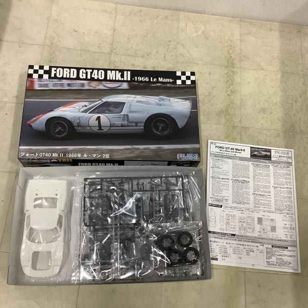 1円〜 ハセガワ 1/24 スバル360 1964 第2回 日本GP T-Iクラス ウィナー、フジミ 1/24 フォードGT40 1968年 ル・マン優勝車 他の画像2