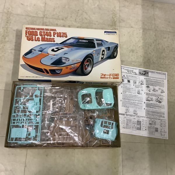 1円〜 ハセガワ 1/24 スバル360 1964 第2回 日本GP T-Iクラス ウィナー、フジミ 1/24 フォードGT40 1968年 ル・マン優勝車 他の画像3