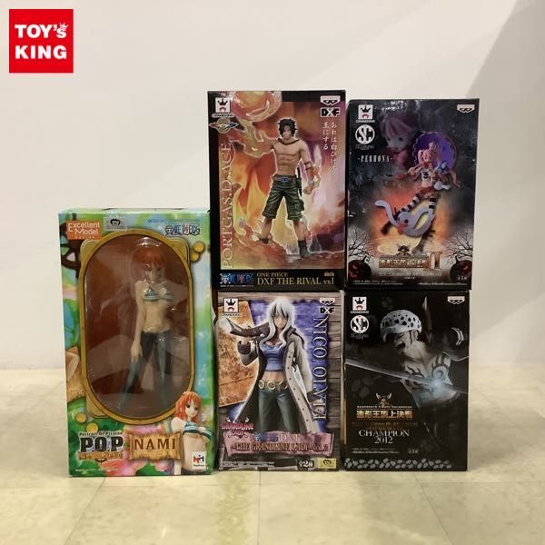 1 jpy ~ unopened .ONE PIECE DXF THE RIVAL Portgas *D* Ace,P.O.P Sailing Again Nami etc. 