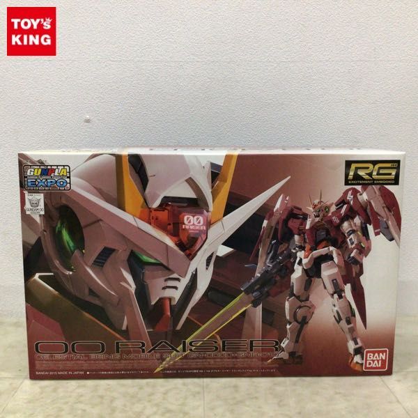 1円〜 ガンプラEXPO限定 RG 1/144 機動戦士ガンダムOO ダブルオーライザー トランザムクリアVer.の画像1