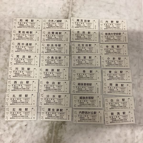 1円〜 JR東日本 新潟支社 越後線 開業100周年記念入場券 2012.8.25の画像7