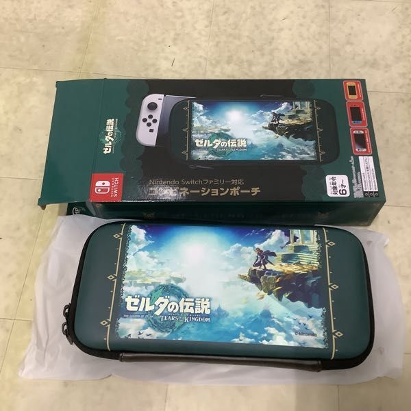 1円〜 Nintendo Switch ファミリー対応 コンビネーションポーチ ゼルダの伝説 ティアーズ オブ ザ キングダム、ホリパッド他の画像2