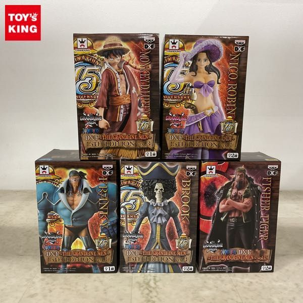 1円〜 未開封 ONE PIECE DXF THE GRANDLINE MEN 15TH EDITION 他 モンキー・D・ルフィ、フランキー、ニコ・ロビン 等の画像1