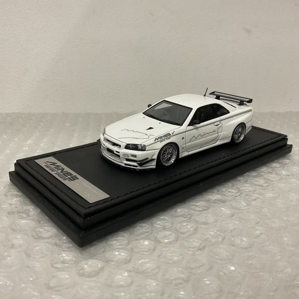 1円〜 イグニッションモデル 1/43 ニッサン スカイライン GT-R Mine‘s R34 ホワイトの画像2