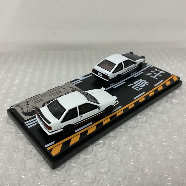 1円〜 モデラーズ 1/64 頭文字D セット Vol.1 藤原拓海 トレノ AE86 乾信司 トレノ 2ドア AE86の画像3