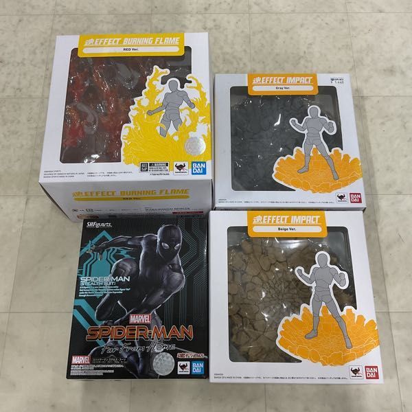 1 jpy ~ unopened .S.H.Figuarts Spider-Man : fur *f rom * Home Spider-Man Stealth * suit soul EFFECT IMPACT Gray Ver. other 