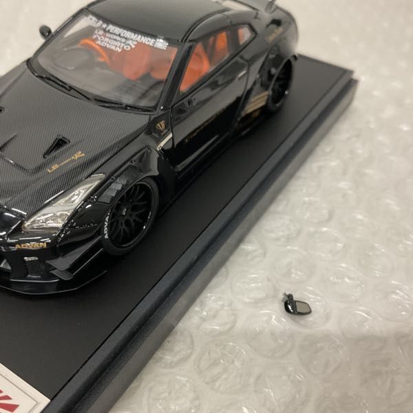 1円〜 破損 メイクアップ アイドロン 1/43 Liberty Walk LB-WORKS R Type2 ブラックの画像5