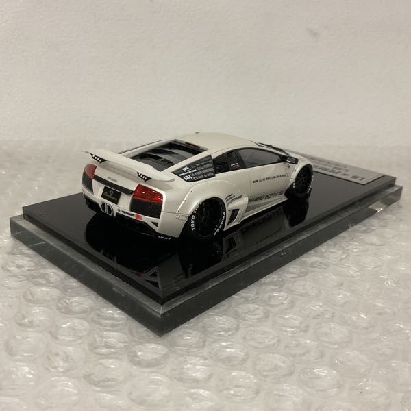 1円〜 LB PERFORMANCE 1/43 Liberty Walk LB-R LIMITED WORKS ランボルギーニ ムルシエラゴ マットパールホワイトの画像3