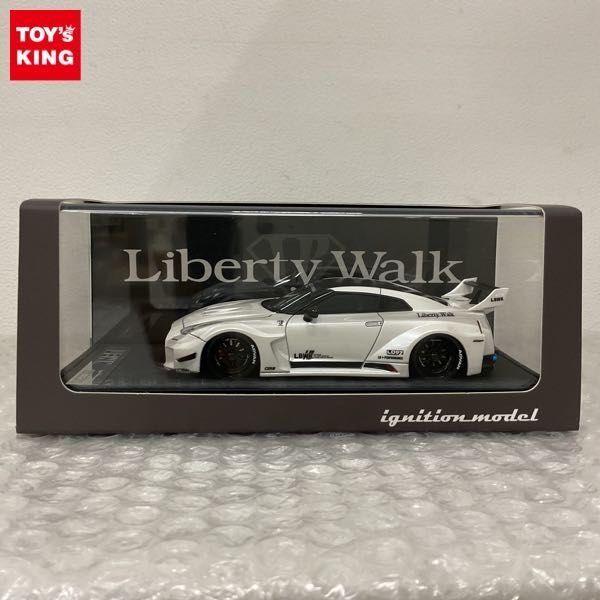 1円〜 イグニッションモデル 1/43 LB-シルエット WORKS GT Nissan 35GT-RR ホワイトの画像1