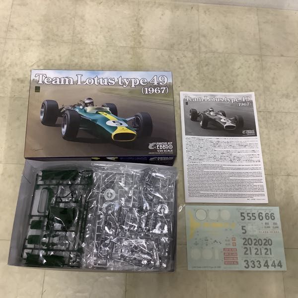 1円〜 エブロ 1/20 チーム ロータス type 49（1967）、タミヤ 1/20 フルビュー フェラーリ F1-2000の画像2