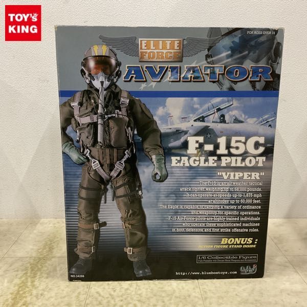 1 jpy ~ blue box toys Elite force 1/6 U.S. Air Force F-15C Eagle Pilot VIPER