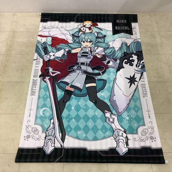 1円〜 初音ミクxラスカル 2021 B2タペストリー、映画 五等分の花嫁 壁掛けタペストリー 51.5x72.8cm 他_画像2