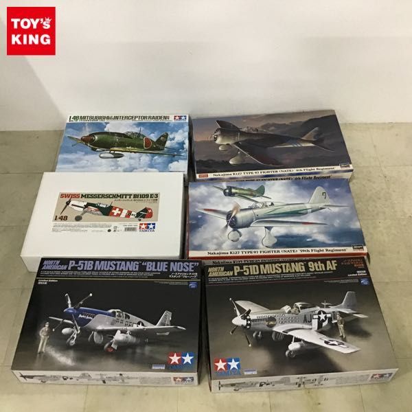 1 jpy ~ Hasegawa 1/48 9 7 type fighter (aircraft) flight no. 4 Squadron, Tamiya 1/48 North american P-51D Mustang no. 9 Air Force limitated production other 