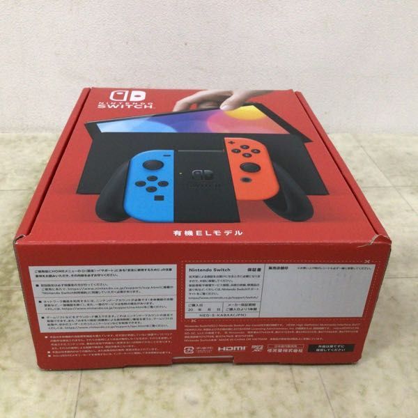 1円〜 動作確認/初期化済 Nintendo Switch 有機ELモデル HEG-001 ネオンブルー/ネオンレッド_画像8