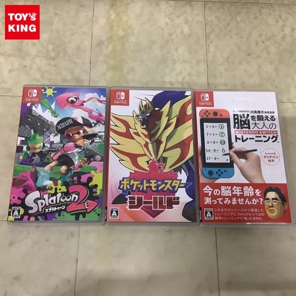 1円〜 Nintendo Switch スプラトゥーン2、ポケットモンスター シールド 他_画像1