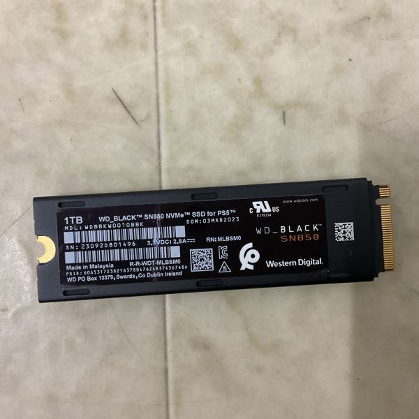 1円〜 WD_BLACK SN850 NVMe SSD 1TB for PS5_画像3