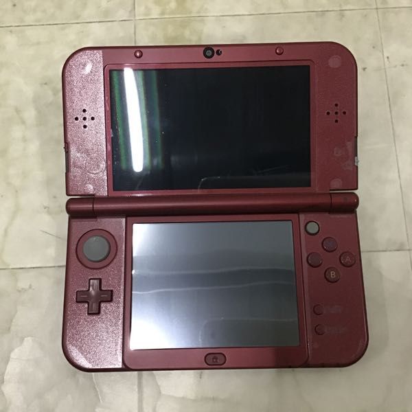 1円〜 動作確認/初期化済 new ニンテンドー3DS LL RED-001 本体 モンスターハンター クロス スペシャルパック_画像4