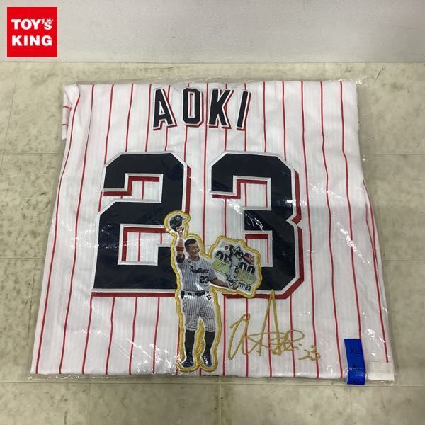 1 иен ~ нераспечатанный Tokyo Yakult Swallows Aoki . родители день рис суммирование 2500шт.@ дешево удар достижение памятная форма XL размер 