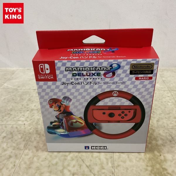 1円〜 ホリ Nintendo Switch マリオカート8デラックス Joy-Conハンドル_画像1