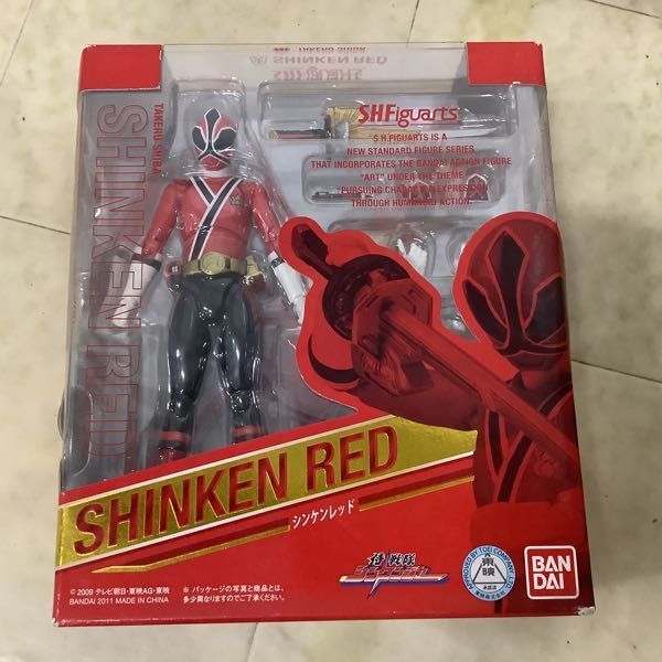 1円〜 未開封 S.H.Figuarts 仮面ライダー新2号 シンケンレッド 2点_画像4