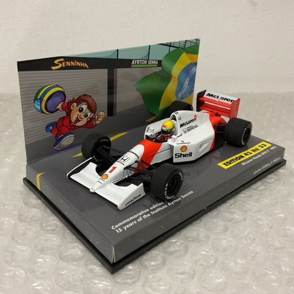 1円〜 PMA アイルトンセナ レーシングカーコレクション 1/43 マクラーレン ホンダ MP4-7 1992 ＃1_画像2