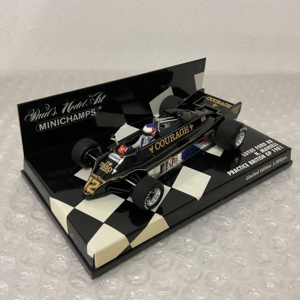 1円〜 ミニチャンプス 1/43 Lotus Ford 88 N.MANSELL PRACTICE BRITISH GP 1981_画像2