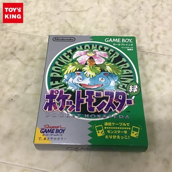 1円〜 ゲームボーイ専用カートリッジ ポケットモンスター 緑_画像1