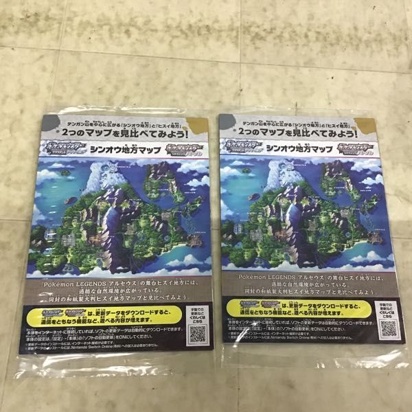 1円〜 未開封 Nintendo Switch ソフト Pokemon LEGENDS アルセウス、特典 アートブック、プロモカード、シンオウ地方マップ_画像8