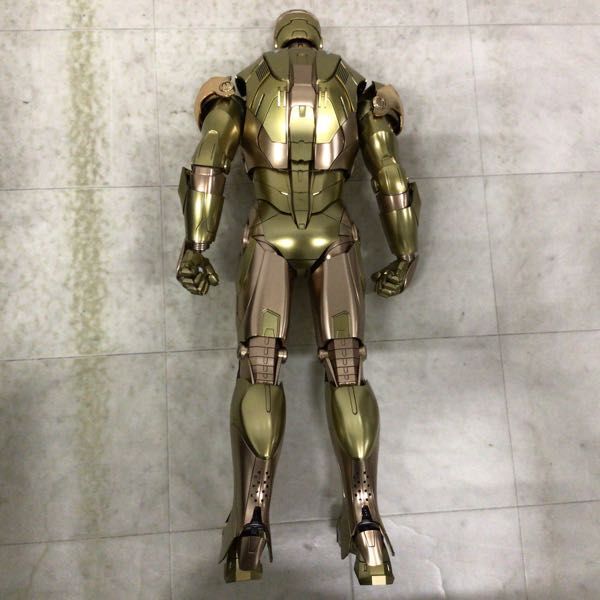 1円〜 破損 ホットトイズ クオーター・スケール 1/4 QS024 アイアンマン・マークIII ゴールデンカラーバージョン_画像3