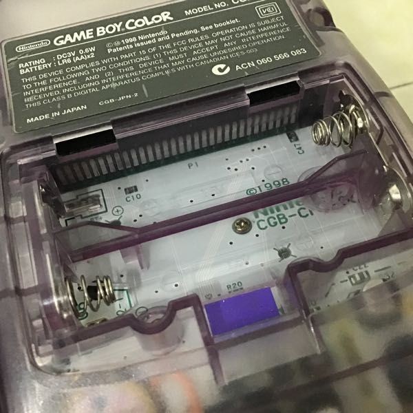 1円〜 箱無 ゲームボーイカラー 本体 CGB-001 クリアパープル、イエロー 他_画像5