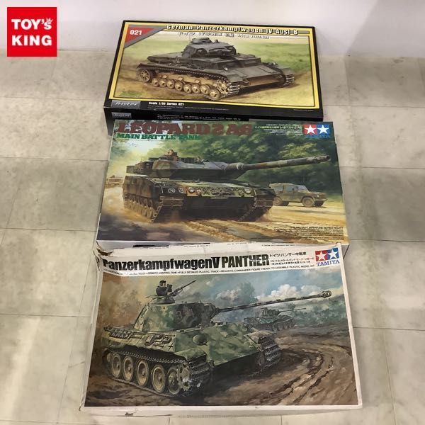 1円〜 タミヤ等 1/35 ドイツ 主力戦車 レオパルド2 A6 IV号戦車 B型 他_画像1