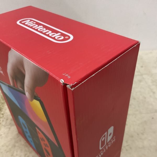 1円〜 動作確認/初期化済 Nintendo Switch 有機ELモデル HEG-001 本体 ネオンブルー ネオンレッド_画像10