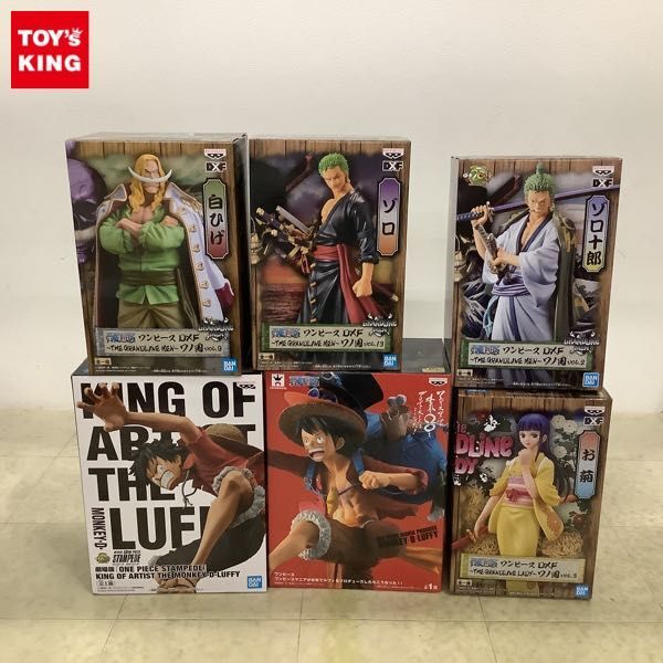 1円〜 未開封 ONE PIECE DXF THE GRANDLINE MENワノ国 vol.2 ゾロ十朗 STAMPEDE KING OF ARTIST モンキー・D・ルフィ 他_画像1