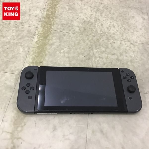 1円〜 箱無/動作確認/初期化済 Nintendo Switch 本体 HAC-001、Joy-Con グレー_画像1