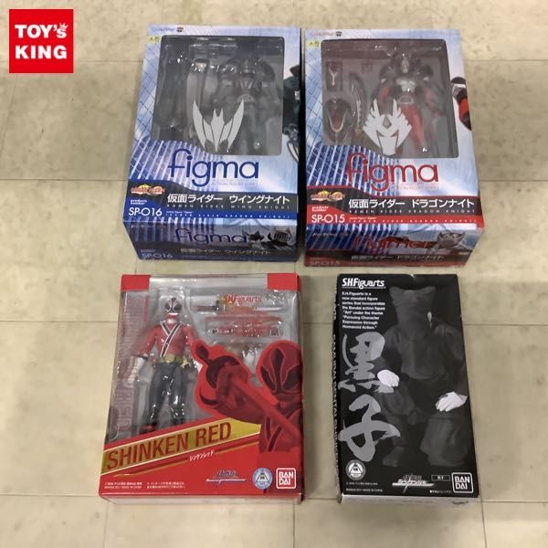 1円〜 未開封 S.H.Figuarts 侍戦隊シンケンジャー シンケンレッド figma 仮面ライダー ドラゴンナイト 他_画像1