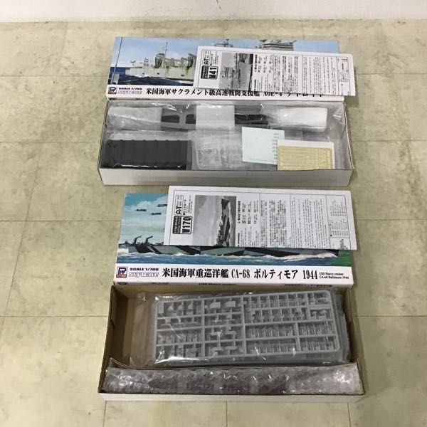 1円〜 ピットロード 1/700 米国海軍サクラメント級高速戦闘支援艦 A0E-4 デトロイト、重巡洋艦 CA-68 ボルティモア 1944 等_画像3