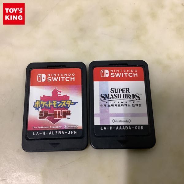 1円〜 箱無 Nintendo Switch ポケットモンスター シールド、Super Smash Bros. Ultimate_画像1