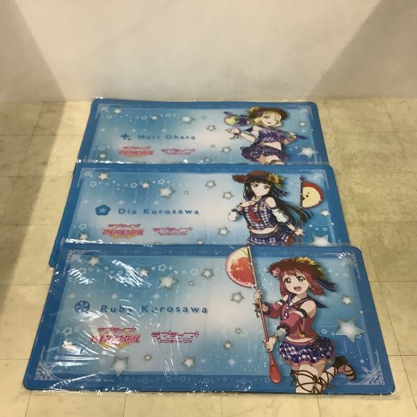 1円〜 未開封 ラブライブ! スクールアイドルフェスティバル TSUTAYA POPUPSHOP デスクマット 黒澤 ルビィ、絢瀬 絵里 他_画像2