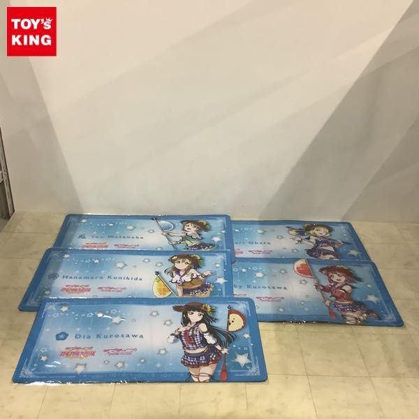 1円〜 未開封 ラブライブ! スクールアイドルフェスティバル TSUTAYA POPUPSHOP デスクマット 黒澤 ダイヤ、国木田 花丸 他_画像1