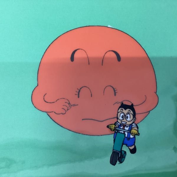 1 иен ~ цифровая картинка Dr. slump Arale-chan солнце,obo коричневый man 