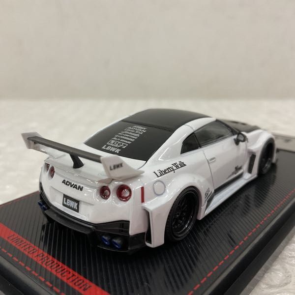 1円〜 イグニッションモデル 1/64 LB WORKS 35GT-RR パールホワイト_画像3