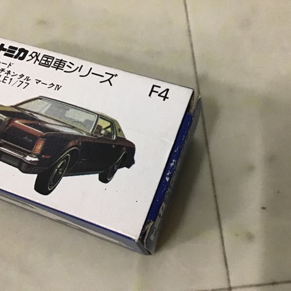 1 иен ~ синий коробка Tomica зарубежный машина серии Ford Continental Mark IV Renault 5 турбо др. сделано в Японии 