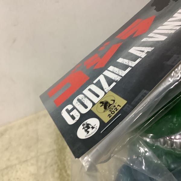 1 иен ~ нераспечатанный meti com игрушка sofvi жизнь ja Ian topliti Godzilla зеленый формирование металлик покраска 