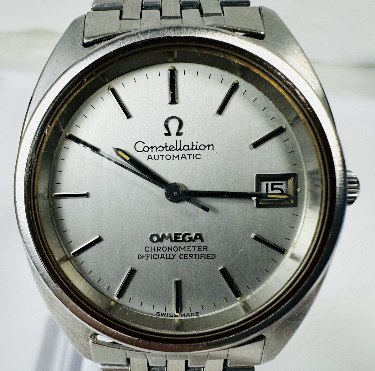 ◎ オメガ OMEGA コンステレーション デイト 自動巻き オートマチック メンズ腕時計 /266277/515-41 _画像1