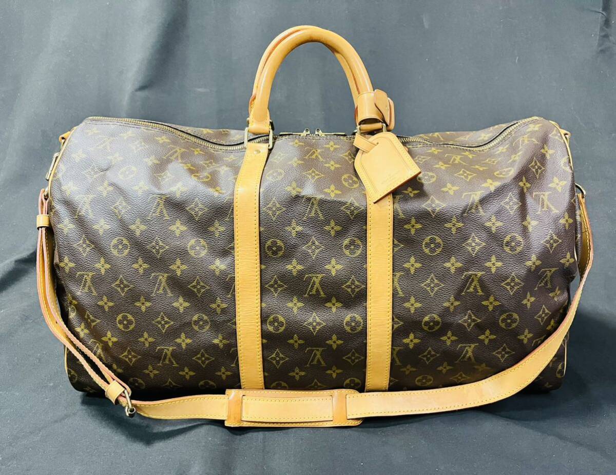 ● LOUIS VUITTON ルイヴィトン モノグラム キーポルバンドリエール55 ハンドバッグ ボストンバッグ M41414 / 266071 / 515-13_画像1