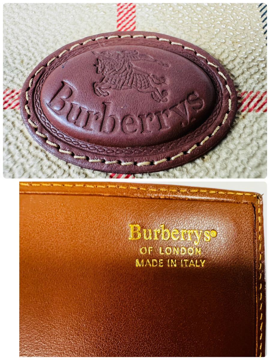 Э BURBERRY バーバリー 長財布 ノバチェック 柄 ブラウン× チェック レザーキャンバス/264903/430-51 の画像6