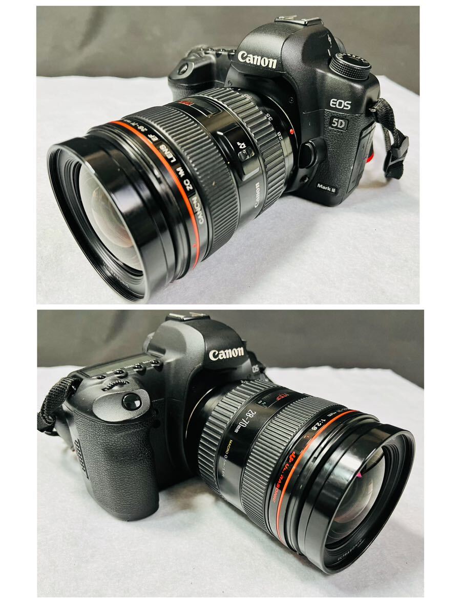 ◎ Canon キャノン EOS 5D MarkⅡ 1眼レフデジタルカメラ / EF 28-70mm F2.8 /防湿庫保管品 / 265935 265937 / 515-2_画像3